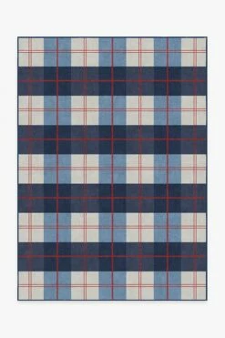 Hot Sale ❤️ Ruggable Buffalo Plaid Red & Blue Rug 👍