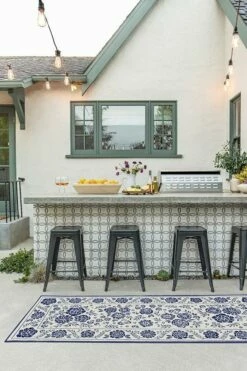 Outlet 🛒 Ruggable Outdoor Carmela Suzani Delft Blue Rug ✨ 15 Outlet 🛒 Ruggable Outdoor Carmela Suzani Delft Blue Rug ✨ -Area Rugs Sales Store carmela suzani delft blue C RC OT029 27