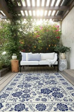 Outlet 🛒 Ruggable Outdoor Carmela Suzani Delft Blue Rug ✨ 11 Outlet 🛒 Ruggable Outdoor Carmela Suzani Delft Blue Rug ✨ -Area Rugs Sales Store carmela suzani delft blue C RC OT029 57