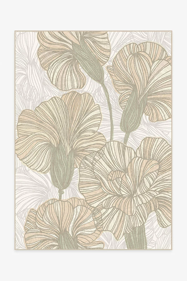 Outlet 🌟 Ruggable Carnation Ivory Rug ⌛ 1 Outlet 🌟 Ruggable Carnation Ivory Rug ⌛