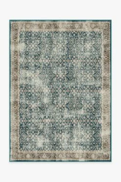 Hot Sale 😀 Ruggable Celestine Teal Blue Rug 🔥