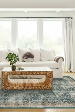 Hot Sale 😀 Ruggable Celestine Teal Blue Rug 🔥 -Area Rugs Sales Store celestine teal blue C RC JB005 57