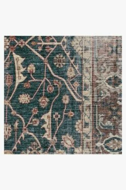 Hot Sale 😀 Ruggable Celestine Teal Blue Rug 🔥 -Area Rugs Sales Store celestine teal blue D RC JB005 27