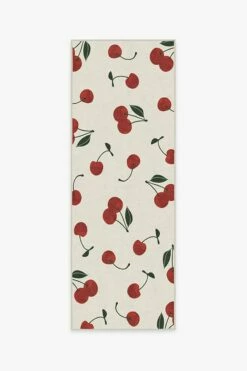 Deals ❤️ Ruggable Cherry Red Rug 🎁 -Area Rugs Sales Store cherry red A RC TP001 27 V2