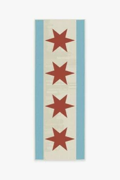 Outlet 👏 Ruggable Chicago Flag Rug 👍 12 Outlet 👏 Ruggable Chicago Flag Rug 👍 -Area Rugs Sales Store chicago flag A RC 0888 27 V2