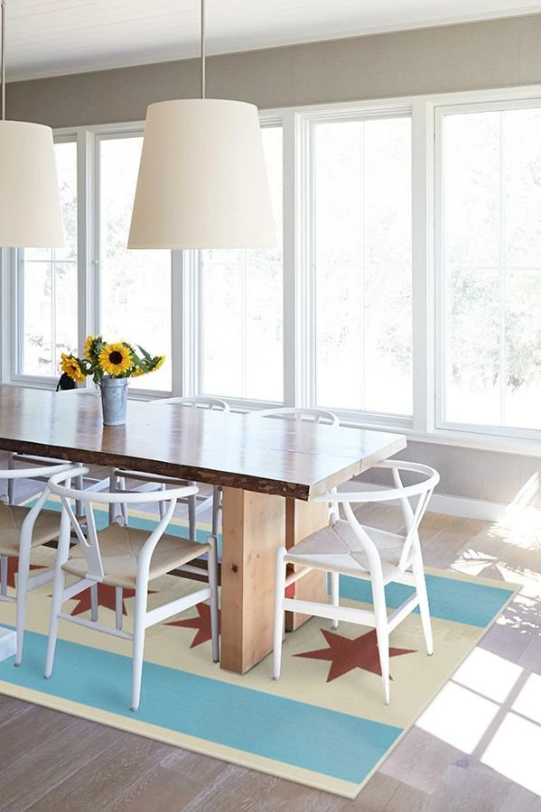 Outlet 👏 Ruggable Chicago Flag Rug 👍 4 Outlet 👏 Ruggable Chicago Flag Rug 👍 - Image 4