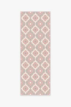 Flash Sale 😀 Ruggable Chloe Trellis Pink Rug ✨ -Area Rugs Sales Store chloe trellis pink A RC 0113 27