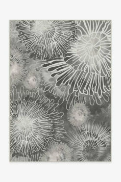 Coupon ✔️ Ruggable Sale Chrysanthemum Ash Grey Rug ⌛