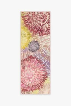 Hot Sale 🌟 Ruggable Sale Chrysanthemum Brights Rug 🤩 -Area Rugs Sales Store chrysanthemum brights A RC 0432 27