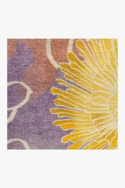 Hot Sale 🌟 Ruggable Sale Chrysanthemum Brights Rug 🤩 -Area Rugs Sales Store chrysanthemum brights D RC 0432 57