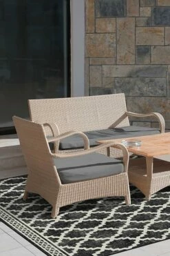 Hot Sale 💯 Ruggable Outdoor Cleo Trellis Black Rug ✨ -Area Rugs Sales Store cleo trellis black C RC OD001 57