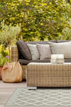 Buy 🎉 Ruggable Outdoor Cleo Trellis Natural Rug ✔️ -Area Rugs Sales Store cleo trellis natural C RC OD002 27