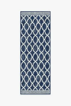 Discount 😍 Ruggable Outdoor Cleo Trellis Royal Blue Rug ✔️ -Area Rugs Sales Store cleo trellis royal blue A RC OD003 27