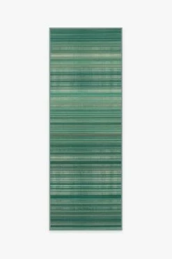 Cheap 🧨 Ruggable Coastal Linear Stripe Aqua Rug ✔️ -Area Rugs Sales Store coastal linear stripe aqua A RC 0326 27