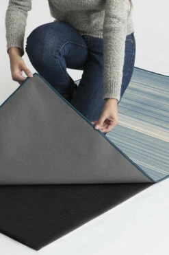 Wholesale 🛒 Ruggable Coastal Linear Stripe Slate Rug 🔥 -Area Rugs Sales Store coastal linear striped slate B RC 0324 27