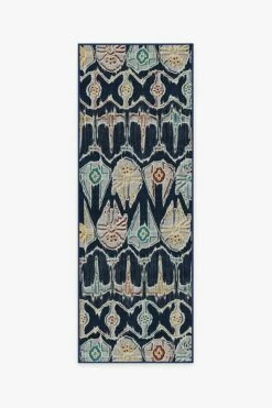 Best Sale ⭐ Ruggable Corellian Ikat Navy Rug ✔️ -Area Rugs Sales Store corellian ikat navy A RC SW010 27