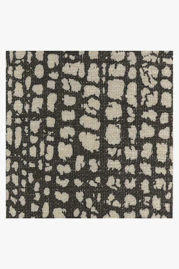 Budget 🥰 Ruggable Crackle Black & White Rug ⭐ 3 Budget 🥰 Ruggable Crackle Black & White Rug ⭐ - Image 3