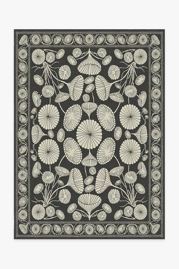 Outlet 👏 Ruggable Cynthia Rowley Suzani Black Rug 🤩 2 Outlet 👏 Ruggable Cynthia Rowley Suzani Black Rug 🤩 - Image 2