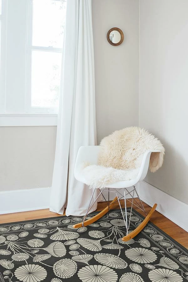 Outlet 👏 Ruggable Cynthia Rowley Suzani Black Rug 🤩 4 Outlet 👏 Ruggable Cynthia Rowley Suzani Black Rug 🤩 - Image 4