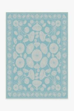 Wholesale โค๏ธ Ruggable Cynthia Rowley Suzani Powder Blue Rug ๐