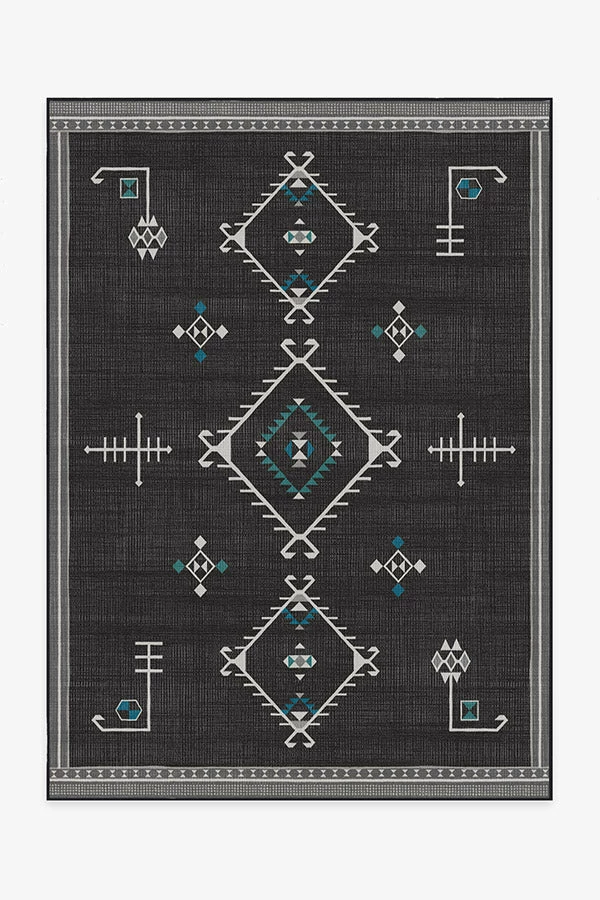 Brand new 😀 Ruggable Damali Charcoal Rug 🤩 1 Brand new 😀 Ruggable Damali Charcoal Rug 🤩