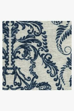 New 👏 Ruggable Dark Side Damask Delft Blue Rug ⭐ -Area Rugs Sales Store dark side damask delft blue D RC SW003 57