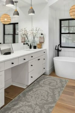 Flash Sale 🤩 Ruggable Dark Side Damask Stone Rug 🎉 -Area Rugs Sales Store dark side damask stone C RC SW002 27