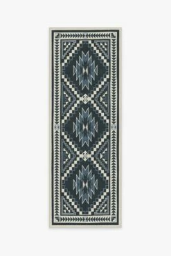 Buy 🎁 Ruggable Desert Ivory Blue Rug 🎉 -Area Rugs Sales Store desert ivory blue A RC 0695 27