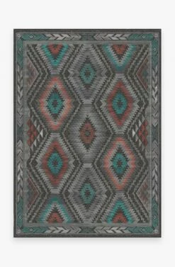 New โ Ruggable Dessa Diamond Charcoal Rug ๐