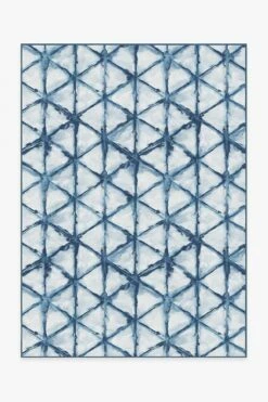 Buy 🌟 Ruggable Diamond Shibori Indigo Rug 🧨