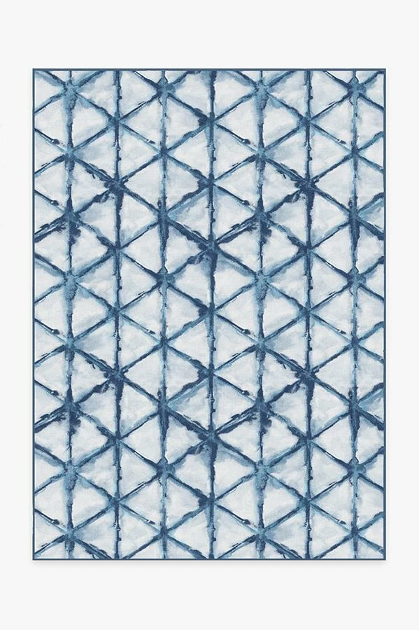 Buy ๐ Ruggable Diamond Shibori Indigo Rug ๐งจ 1 Buy ๐ Ruggable Diamond Shibori Indigo Rug ๐งจ
