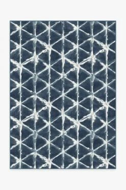 Best Pirce 💯 Ruggable Diamond Shibori Navy Rug 🧨
