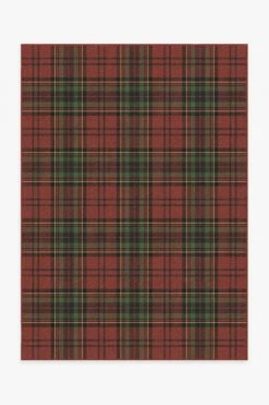 Coupon โ Ruggable ๐ Dress Stewart Tartan Red Rug ๐งจ