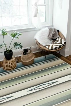 Wholesale ✨ Ruggable Falsa Stripes Sage Rug 👍 -Area Rugs Sales Store falsa stripes sage C RC 0679 57