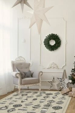 Flash Sale ๐ Ruggable Festive Garland Warm Grey Rug ๐ 11 Flash Sale ๐ Ruggable Festive Garland Warm Grey Rug ๐ -Area Rugs Sales Store festive garland warm grey C RC XM008 57