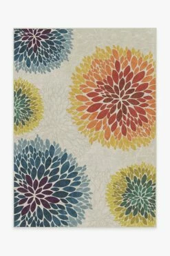 Hot Sale ๐ Ruggable Floral Medallion Multicolor Rug โญ