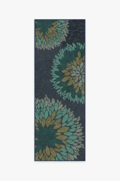 Discount 🔔 Ruggable Sale Floral Medallion Navy Rug ⌛ -Area Rugs Sales Store floral medallion navy A RC 0423 27 V2
