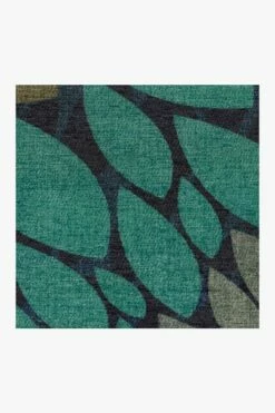 Discount 🔔 Ruggable Sale Floral Medallion Navy Rug ⌛ -Area Rugs Sales Store floral medallion navy D RC 0423 57