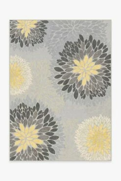 Best deal ✔️ Ruggable Floral Medallion Yellow Grey Rug 👏
