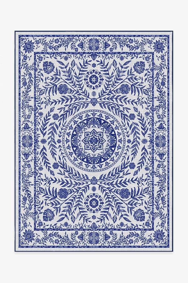 Promo 🔥 Ruggable Outdoor Fontaine Delft Blue Rug ✨ 2 Promo 🔥 Ruggable Outdoor Fontaine Delft Blue Rug ✨ - Image 2
