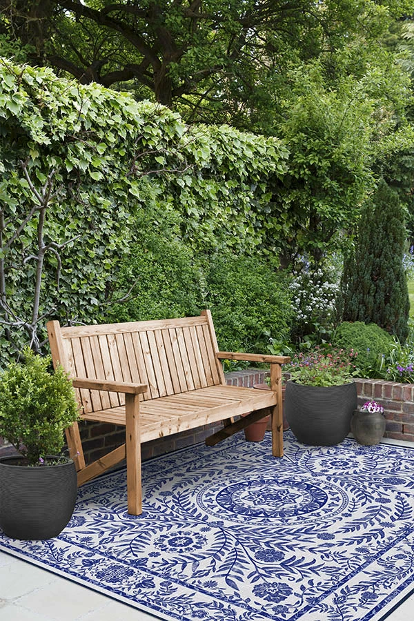 Promo 🔥 Ruggable Outdoor Fontaine Delft Blue Rug ✨ 4 Promo 🔥 Ruggable Outdoor Fontaine Delft Blue Rug ✨ - Image 4