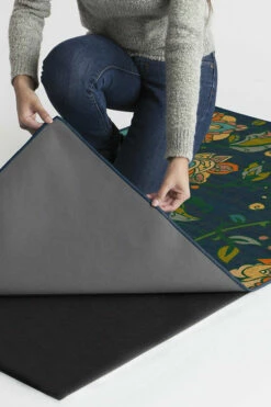 Deals ⌛ Ruggable Frida Floral Navy Rug 🧨 -Area Rugs Sales Store frida floral navy B RC 0427 27