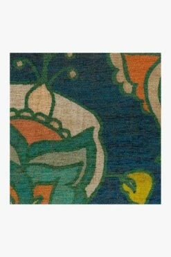 Deals ⌛ Ruggable Frida Floral Navy Rug 🧨 -Area Rugs Sales Store frida floral navy D RC 0427 27