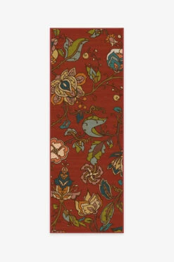 New 💯 Ruggable Frida Floral Red Rug 🤩 -Area Rugs Sales Store frida floral red A RC 0428 27 V2