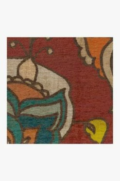 New 💯 Ruggable Frida Floral Red Rug 🤩 -Area Rugs Sales Store frida floral red D RC 0428 27