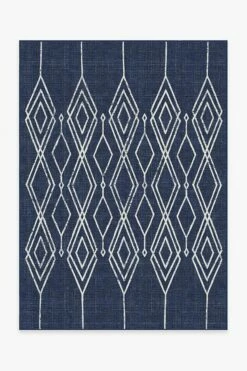 Best reviews of 🎉 Ruggable Outdoor Gemma Lattice Royal Blue Rug 😀