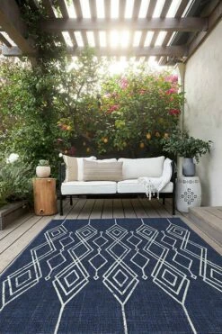 Best reviews of 🎉 Ruggable Outdoor Gemma Lattice Royal Blue Rug 😀 -Area Rugs Sales Store gemma lattice royal blue C RC OT014 57
