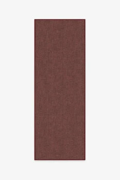 Deals 🌟 Ruggable Heathered Solid Burgundy Rug ⌛ -Area Rugs Sales Store heathered solid burgundy A RC 0719 27 V2