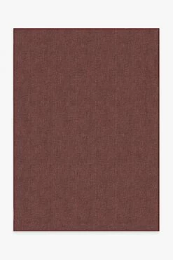 Deals 🌟 Ruggable Heathered Solid Burgundy Rug ⌛
