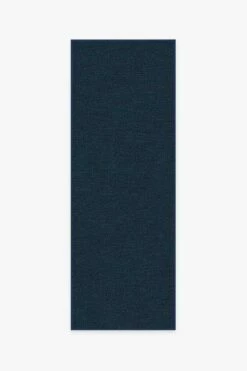 Budget 🤩 Ruggable Heathered Solid Navy Rug 🔔 -Area Rugs Sales Store heathered solid navy B RC PU003 27